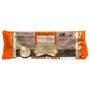 Фото товара: Паста Tinkyada Brown Rice Spinach Spaghetti, 340 г