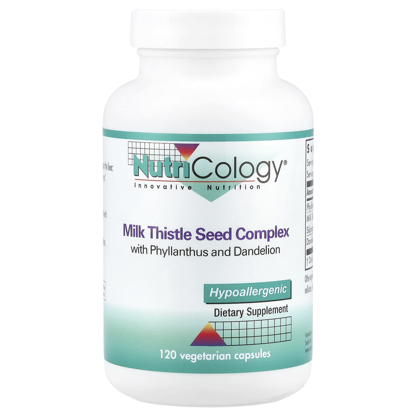Расторопша Nutricology Seed Complex, 120 растительных капсул