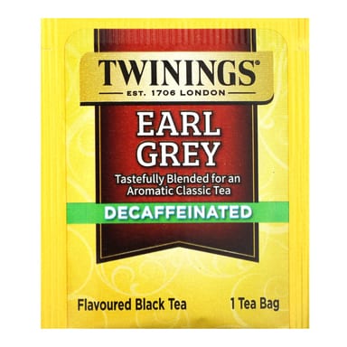 Чай Twinings Flavored Black Earl Grey Decaffeinated, 20 чайных пакетиков, 35 г, чайные пакетики