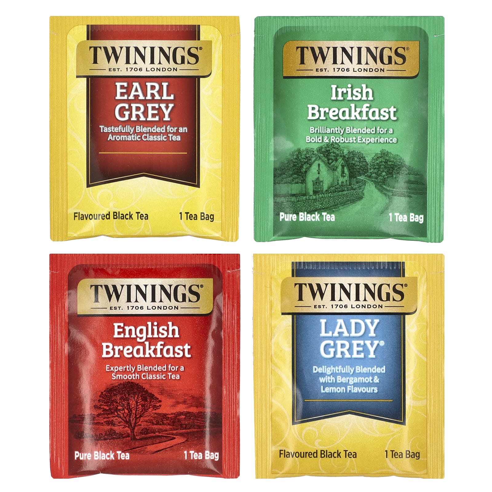 Чай Twinings Black Variety Pack, оттенок 20 Tea Bags, 40 г, чайные пакетики — фото 3