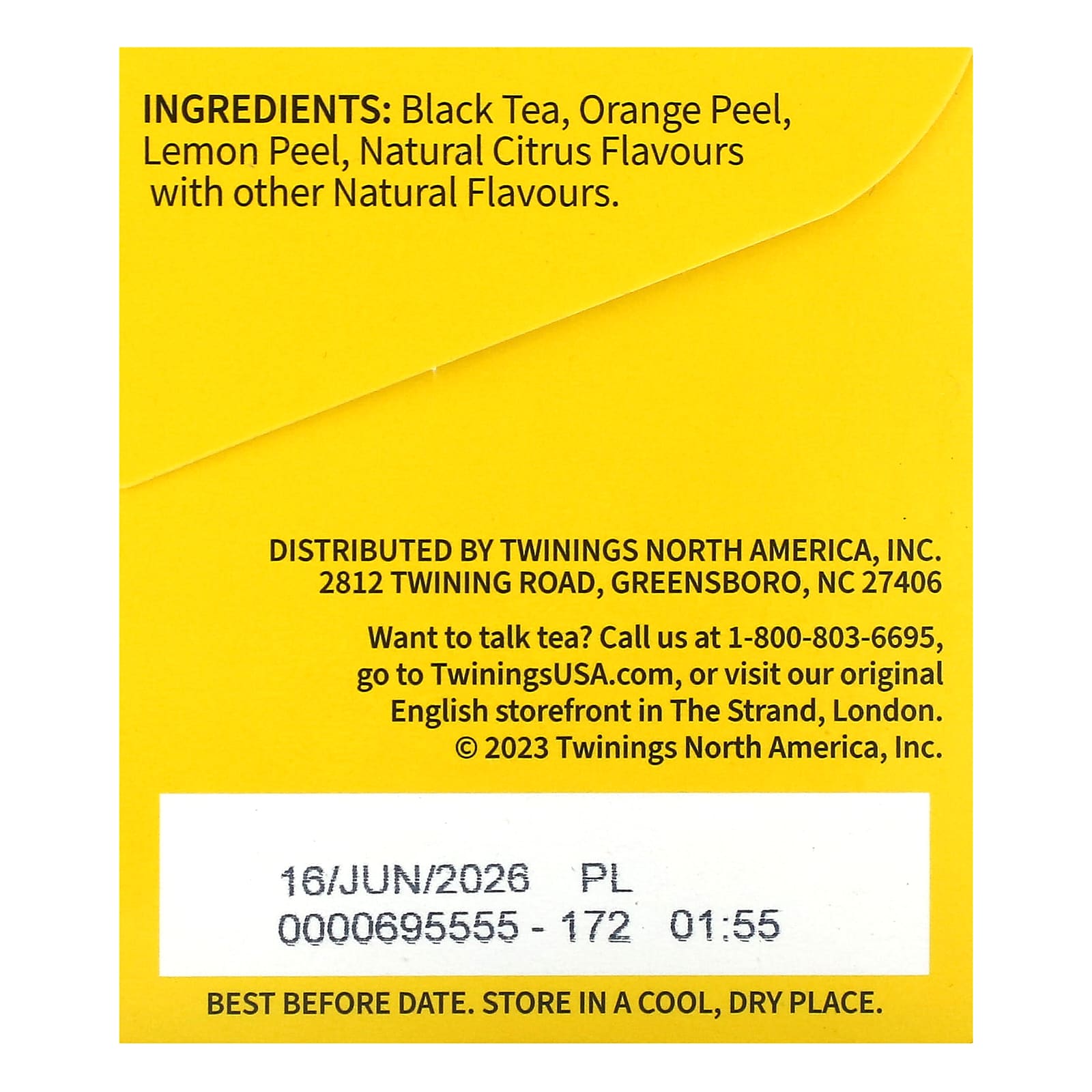 Чай Twinings Flavored Black Lady Grey®, оттенок 20 Tea Bags, 40 г, чайные пакетики