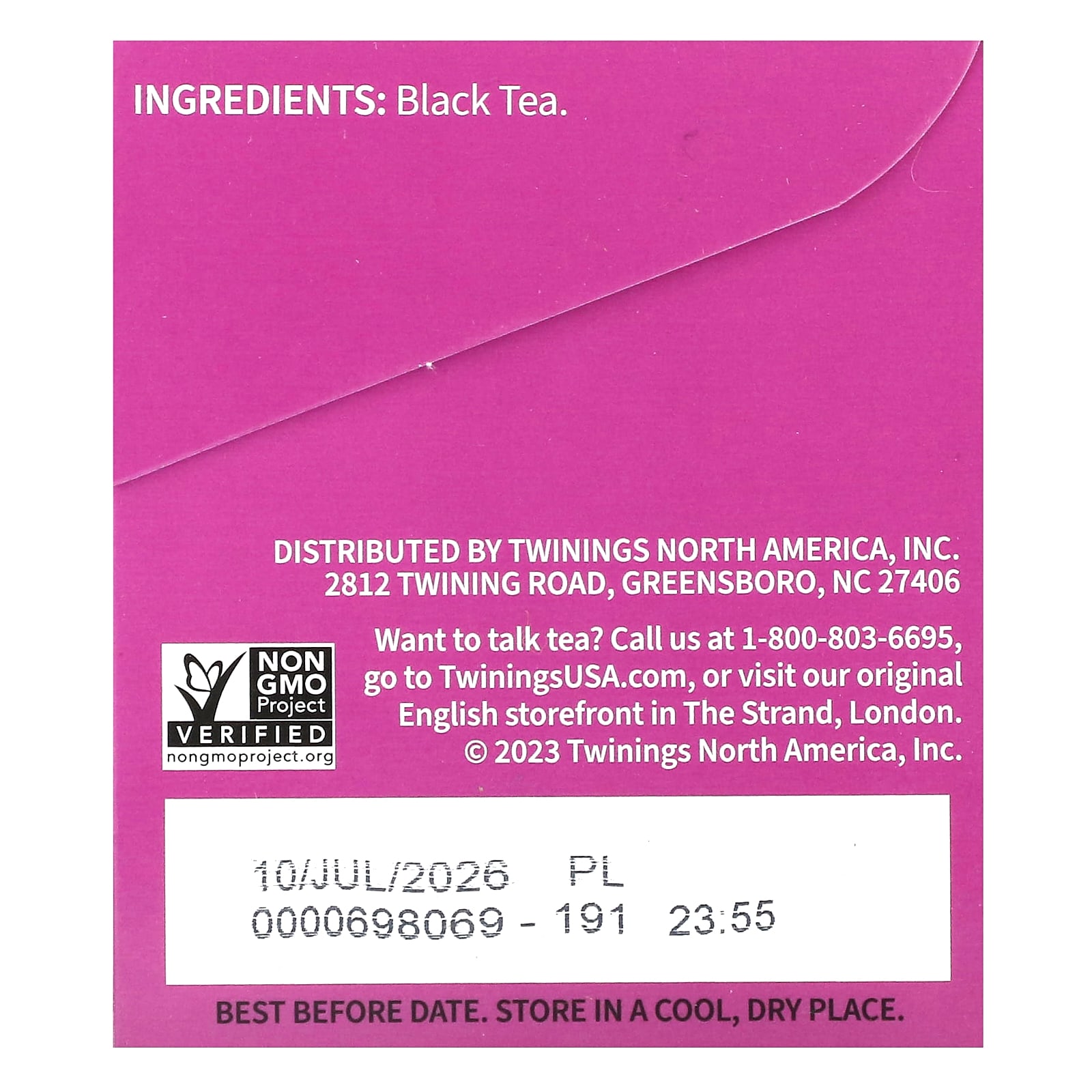 Чай Twinings Pure Black Darjeeling, оттенок 20 Tea Bags, 40 г, чайные пакетики