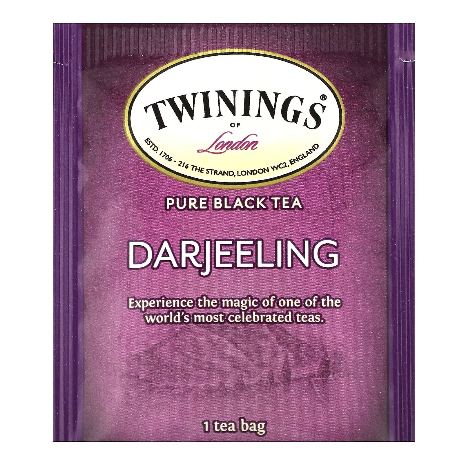 Чай Twinings Pure Black Darjeeling, оттенок 20 Tea Bags, 40 г, чайные пакетики — фото 3