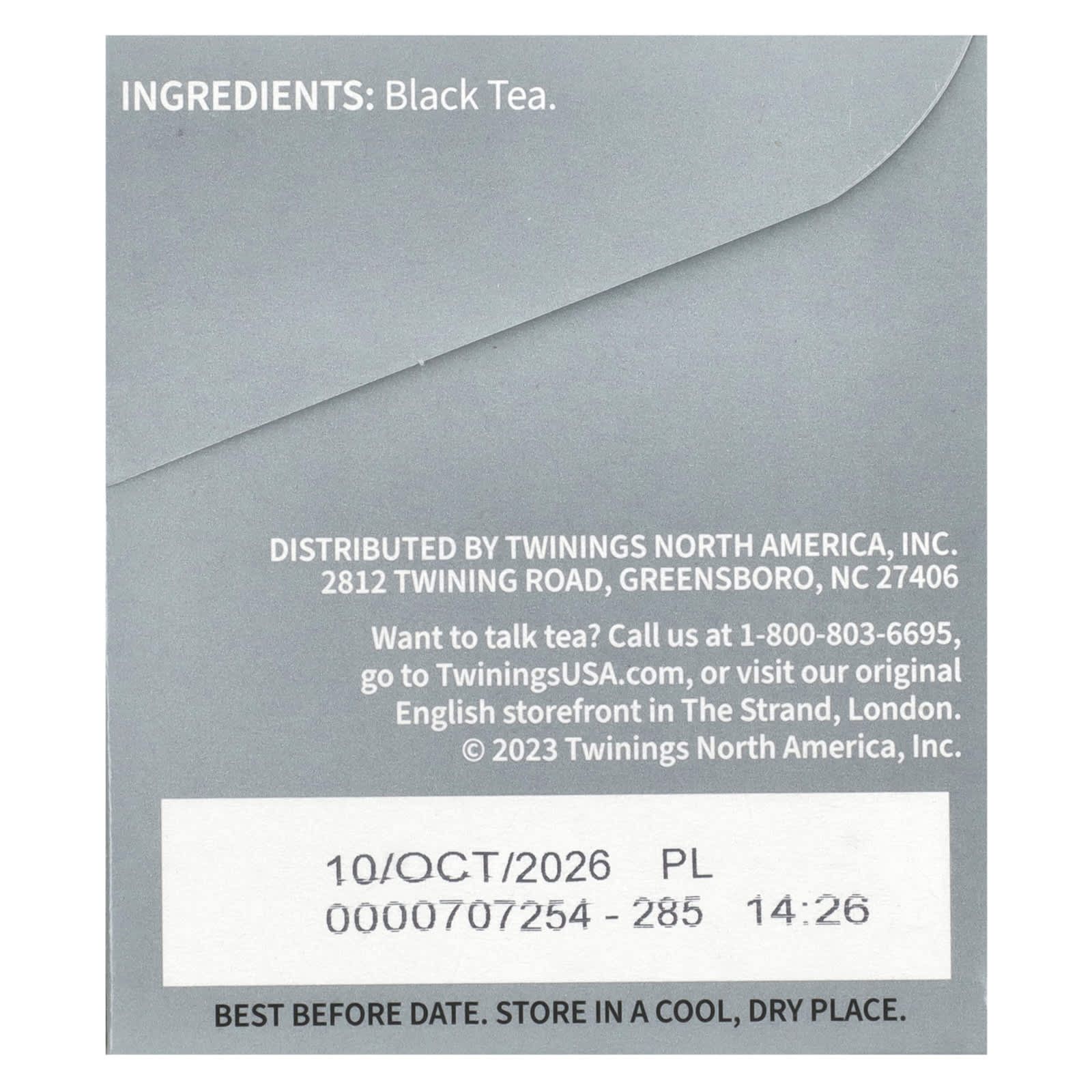 Чай Twinings Pure Black Prince Of Wales, оттенок 20 Tea Bags, 40 г, чайные пакетики