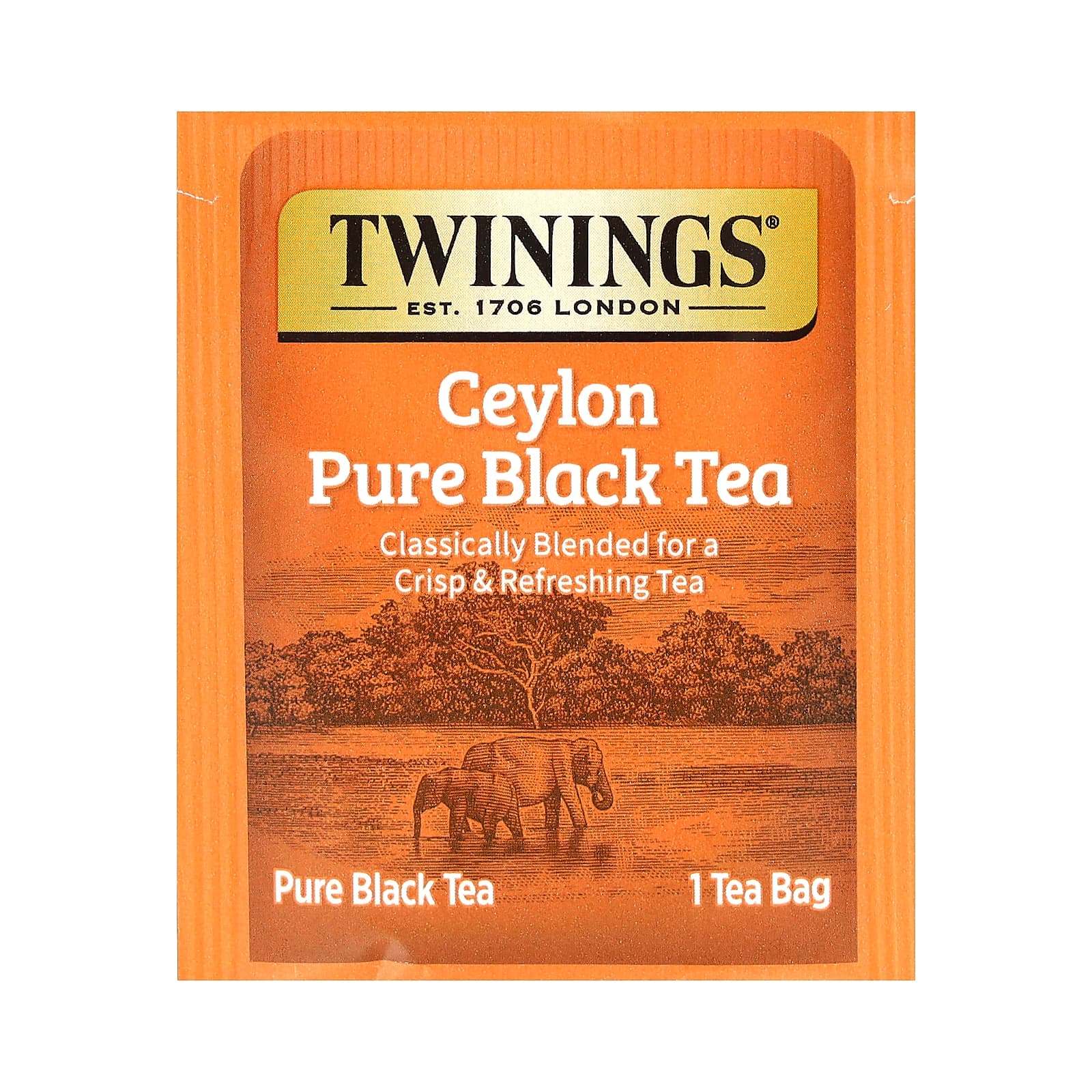 Чай Twinings Pure Black Ceylon, оттенок 20 Tea Bags, 40 г, чайные пакетики — фото 3