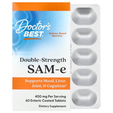 Витамин E Doctor's Best SAM-e, 400 мг, таблетки