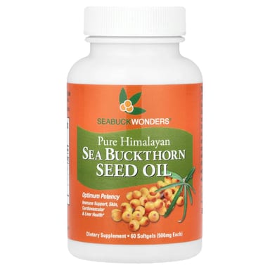 Масло SeaBuckWonders Sea Buckthorn Seed, 500 мг, 60 мягких капсул