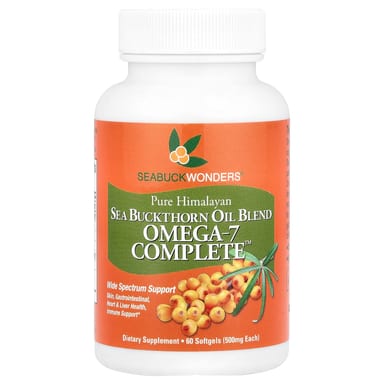 Масло SeaBuckWonders Omega-7 Complete™ Sea Buckthorn Blend, 500 мг, 60 мягких капсул