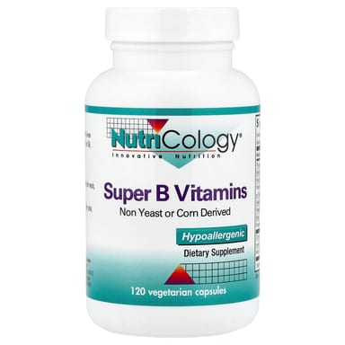 Витамины Nutricology Super B, 120 растительных капсул