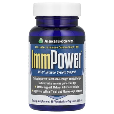 AHCC American Biosciences ImmPower® AHCC®, 500 мг, 30 растительных капсул
