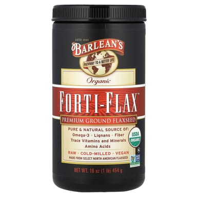 Молотое льняное семя Barlean's Organic Forti-Flax™ Premium Ground Flaxseed, 454 г