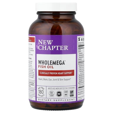 Рыбий жир New Chapter Wholemega™, 180 мягких капсул