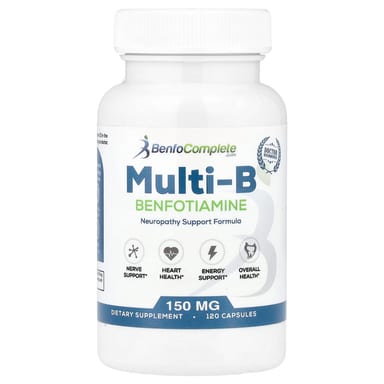 Комплекс Benfotiamine Inc. Multi-B Benfotiamine Neuropathy Support, 120 капсул