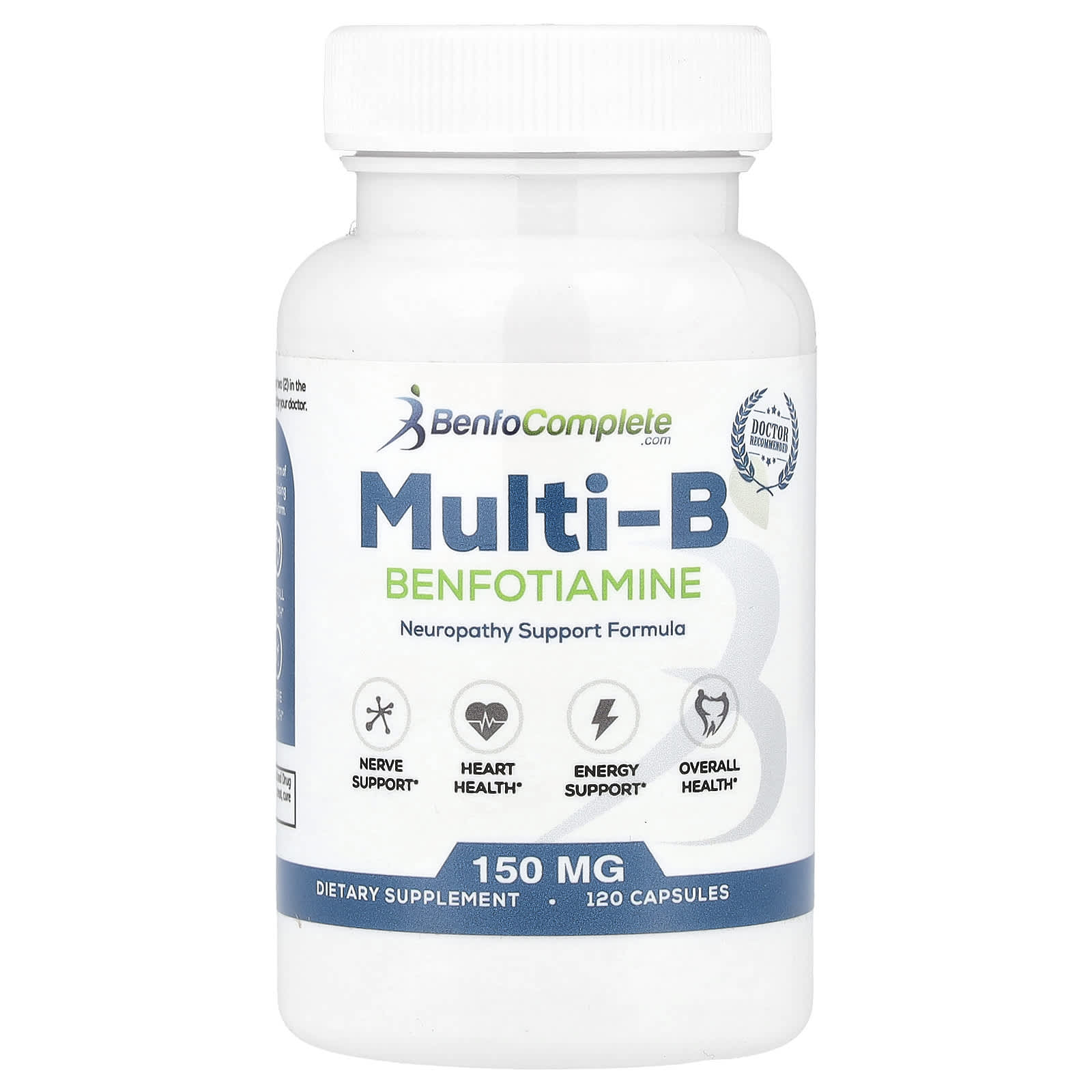 Комплекс Benfotiamine Inc. Multi-B Benfotiamine Neuropathy Support, 120 капсул