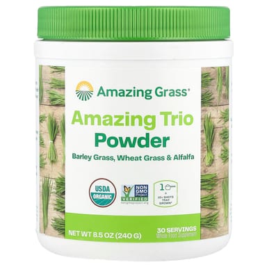 Порошок ячменной травы Amazing Grass Amazing Trio Powder Wheat Grass & Alfalfa, 240 г