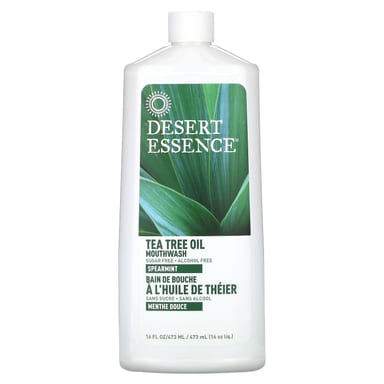 Масло чайного дерева Desert Essence Mouthwash, оттенок Spearmint, 473 мл