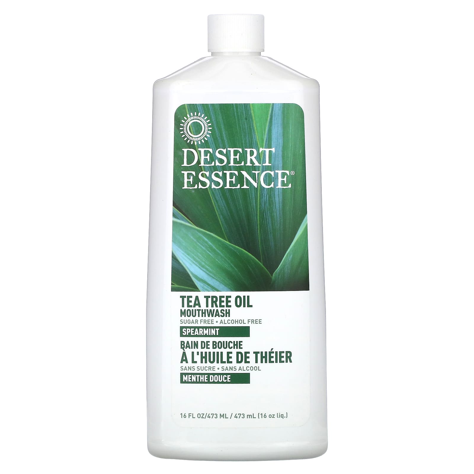 Масло чайного дерева Desert Essence Mouthwash, оттенок Spearmint, 473 мл