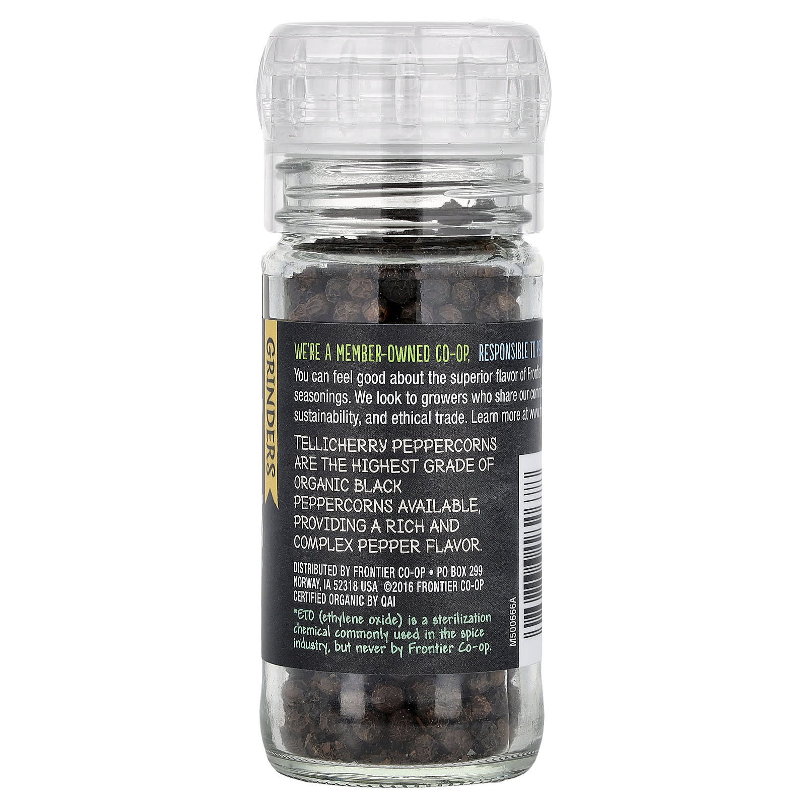 Чёрный перец Frontier Co-op, вкус Organic Tellicherry Black Peppercorns, 50 г — фото 2