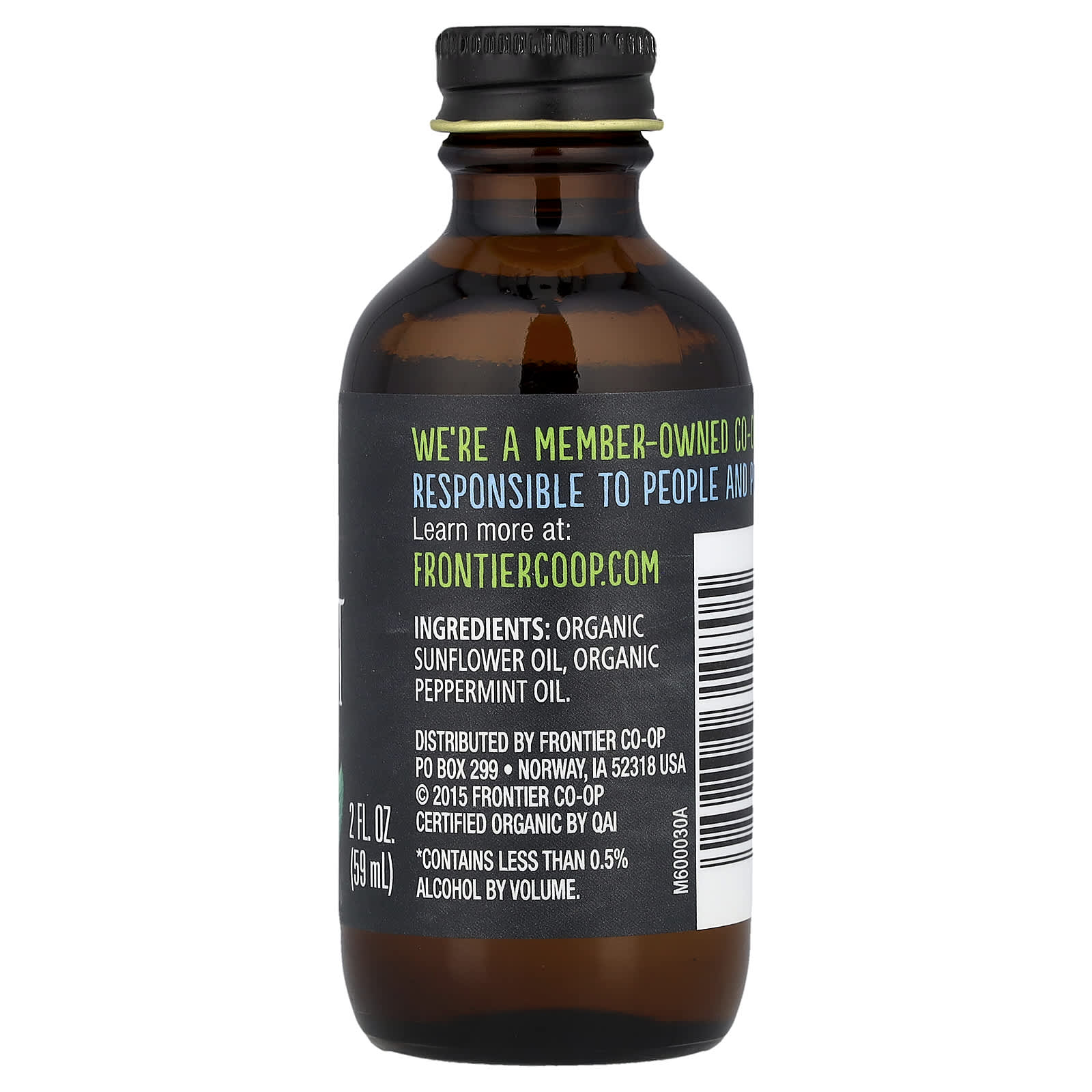 Органический экстракт мяты перечной Frontier Co-op, 2 fl oz (59 ml) — фото 2