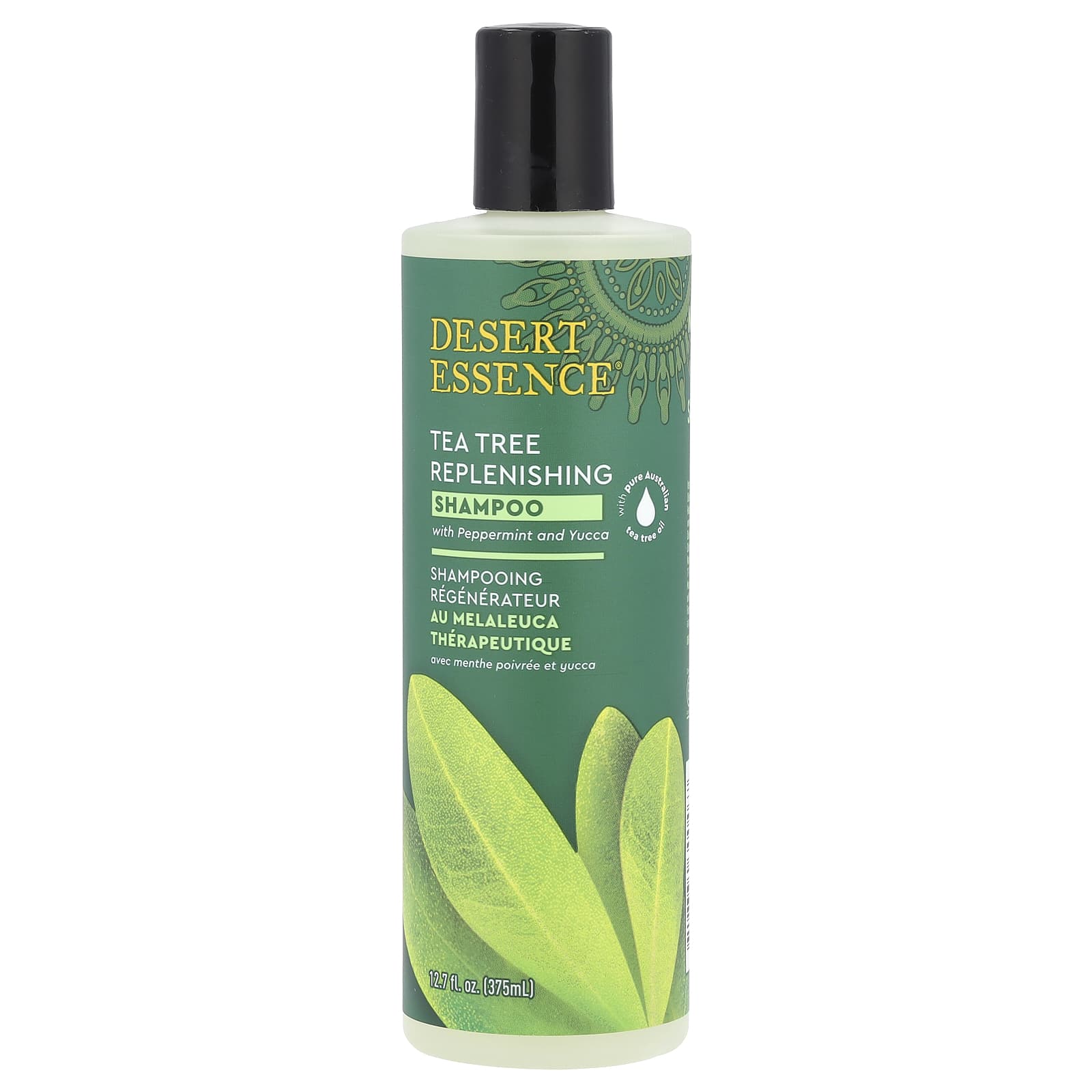 Шампунь Desert Essence Tea Tree Replenishing with Peppermint and Yucca, 375 мл