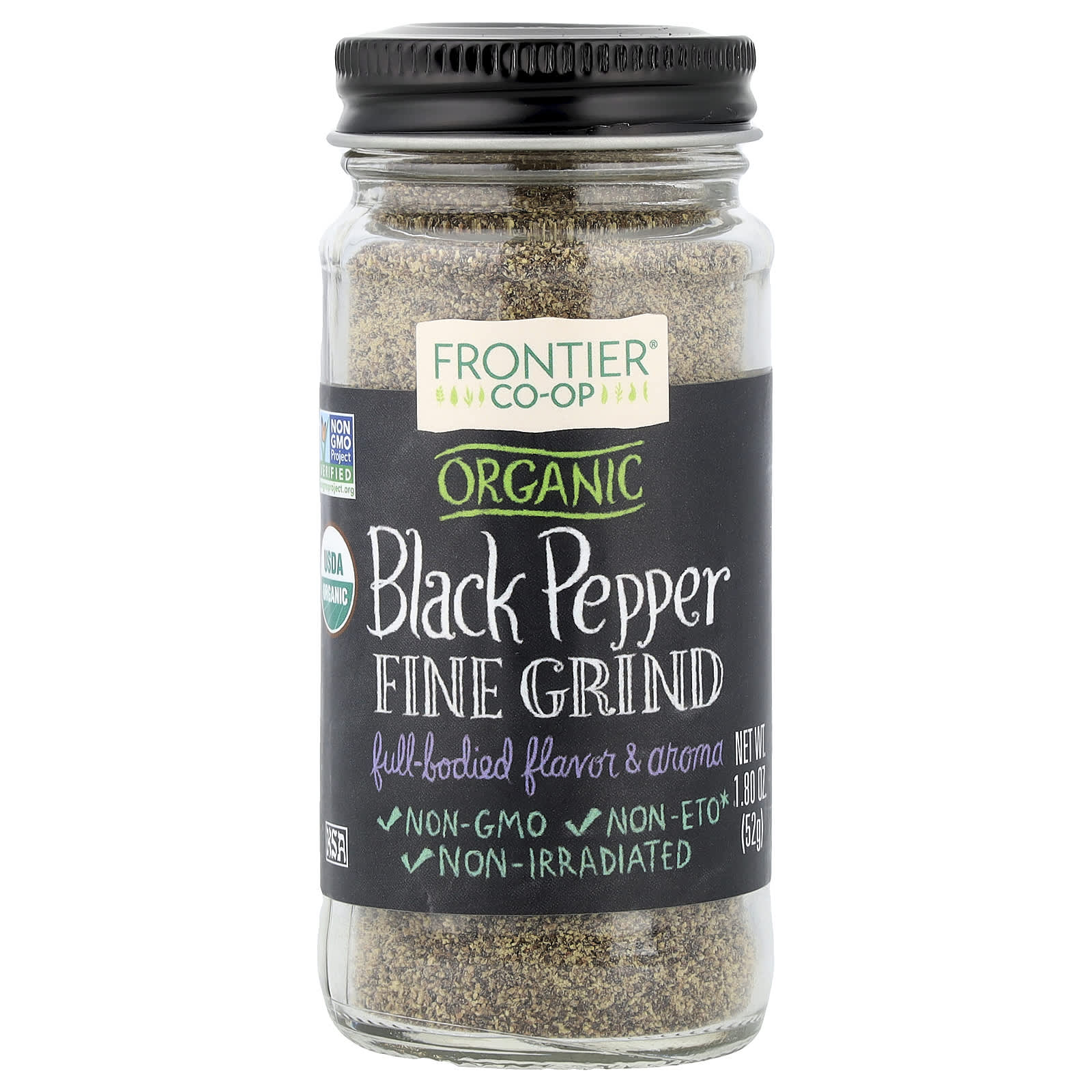 Чёрный перец Frontier Co-op Fine Grind, 52 г