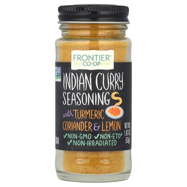 Приправа Frontier Co-op Indian Curry with Turmeric Coriander & Lemon, 53 г