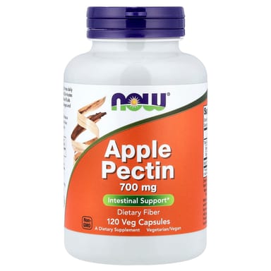 Яблочный пектин NOW Foods, вкус Apple Pectin, 0.7 г, 120 растительных капсул