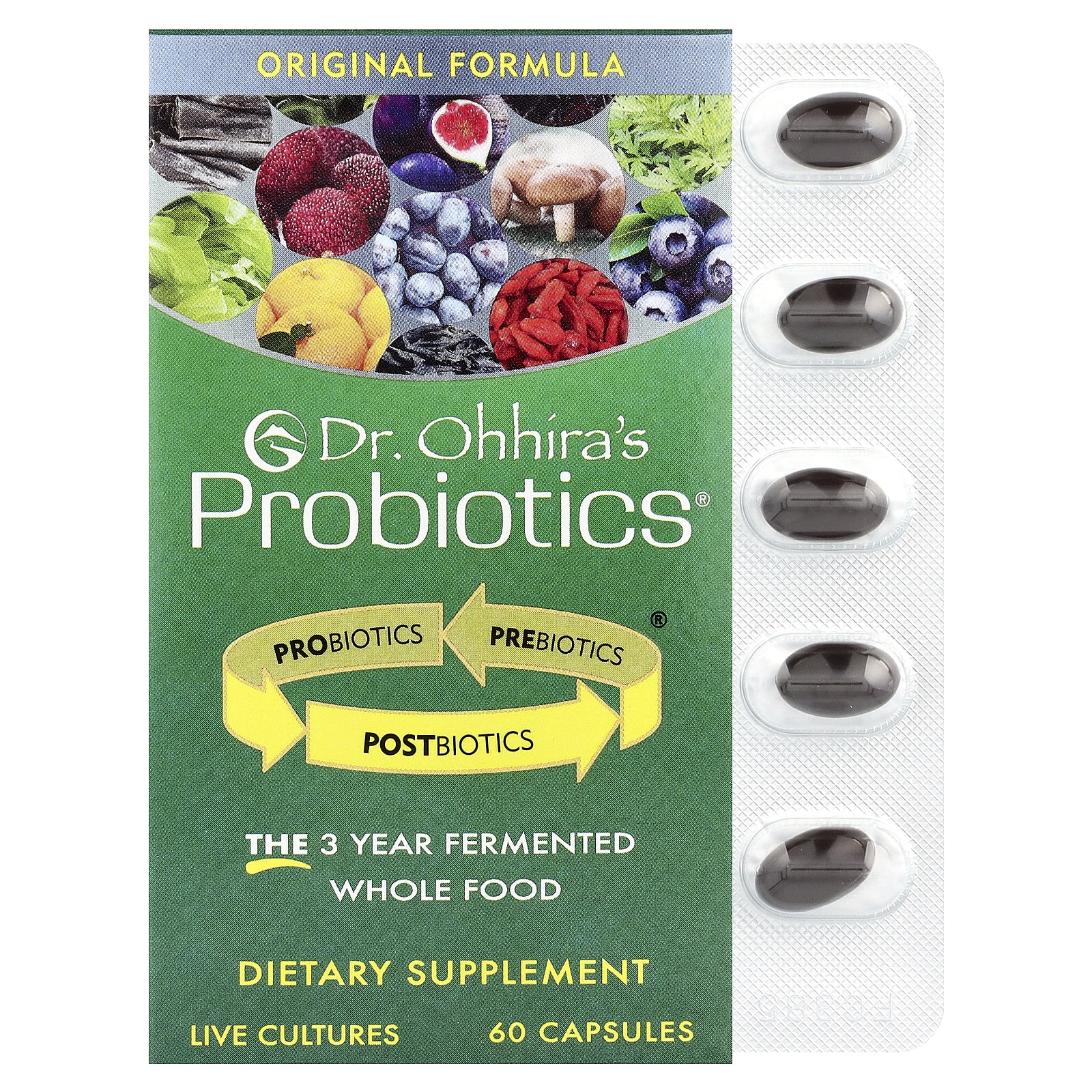 Пробиотик Dr. Ohhira's® Original Formula, 60 капсул