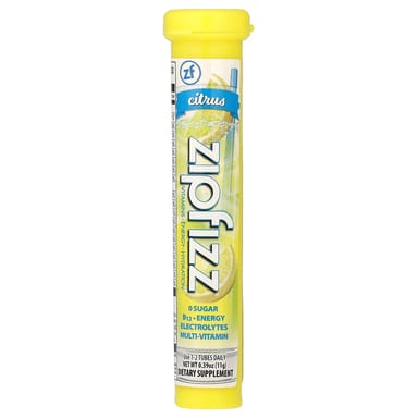 Смесь для энергетического напитка Zipfizz Citrus, оттенок 20 Tubes, 11 г, смесь для напитка