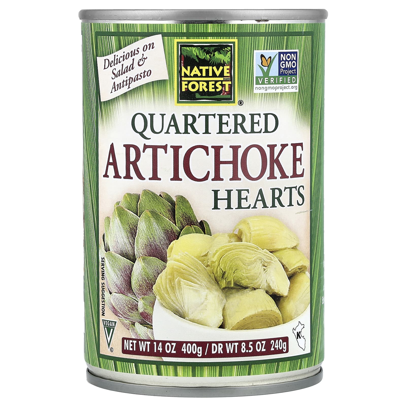 Артишок Native Forest Quartered Hearts, 400 г