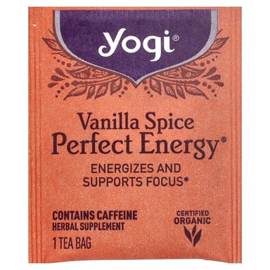 Чай Yogi Tea Perfect Energy® Vanilla Spice, оттенок 16 Tea Bags, 32 г, чайные пакетики