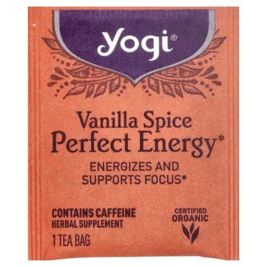 Фото товара: Чай Yogi Tea Perfect Energy® Vanilla Spice, 16 чайных пакетиков, 32 г, чайные пакетики