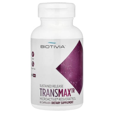 Ресвератрол Biotivia TransmaxTR MicroActive®, 500 мг, 60 капсул