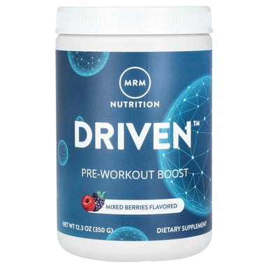 Предтренировочный комплекс MRM Nutrition DRIVEN™ Pre-Workout Boost Mixed Berries, 350 г