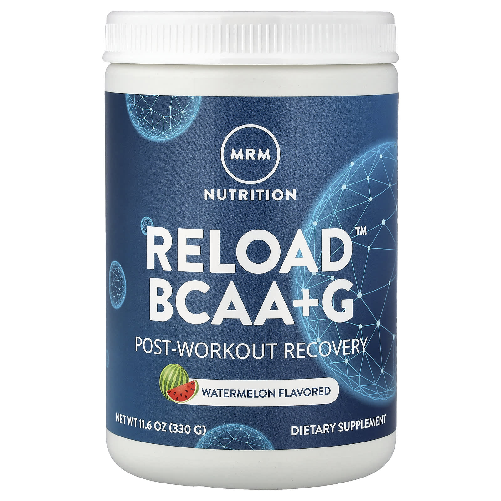 Восстановление после тренировки MRM Nutrition Reload BCAA+G™ Post-Workout Recovery, оттенок Watermelon, 330 г