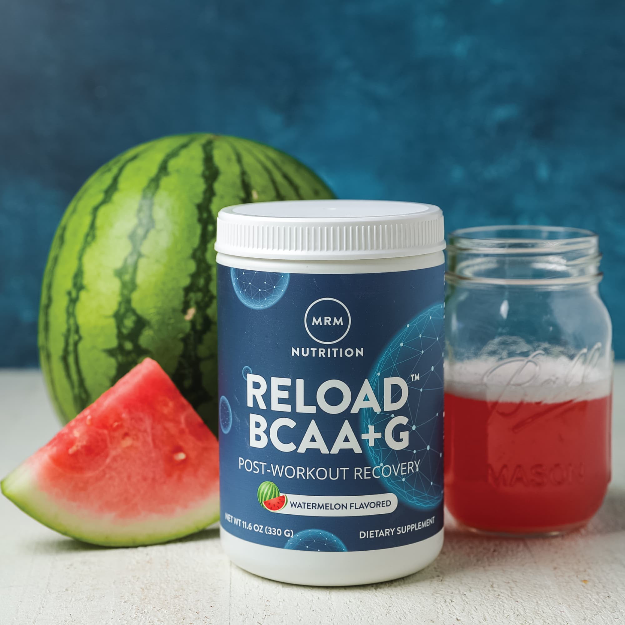 Восстановление после тренировки MRM Nutrition Reload BCAA+G™ Post-Workout Recovery, оттенок Watermelon, 330 г — фото 4