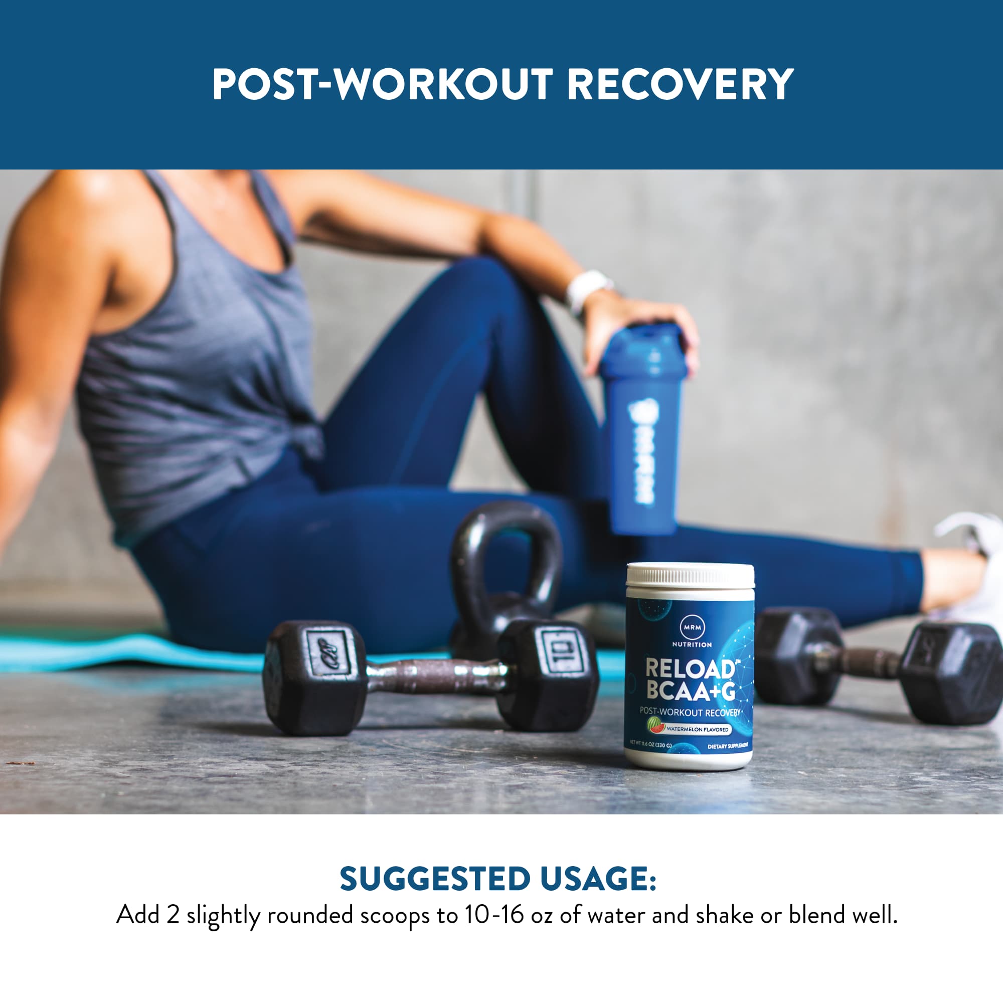 Восстановление после тренировки MRM Nutrition Reload BCAA+G™ Post-Workout Recovery, оттенок Watermelon, 330 г — фото 7