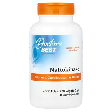 Наттокиназа Doctor's Best 2, оттенок 000 FUs, 270 растительных капсул