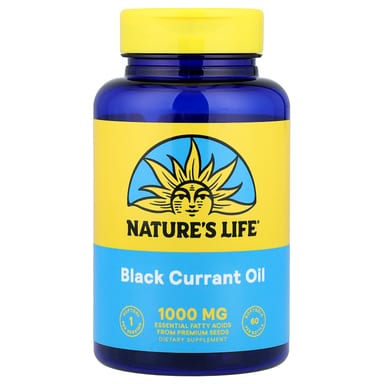 Масло Nature's Life Black Currant, 1000 мг, 60 мягких капсул