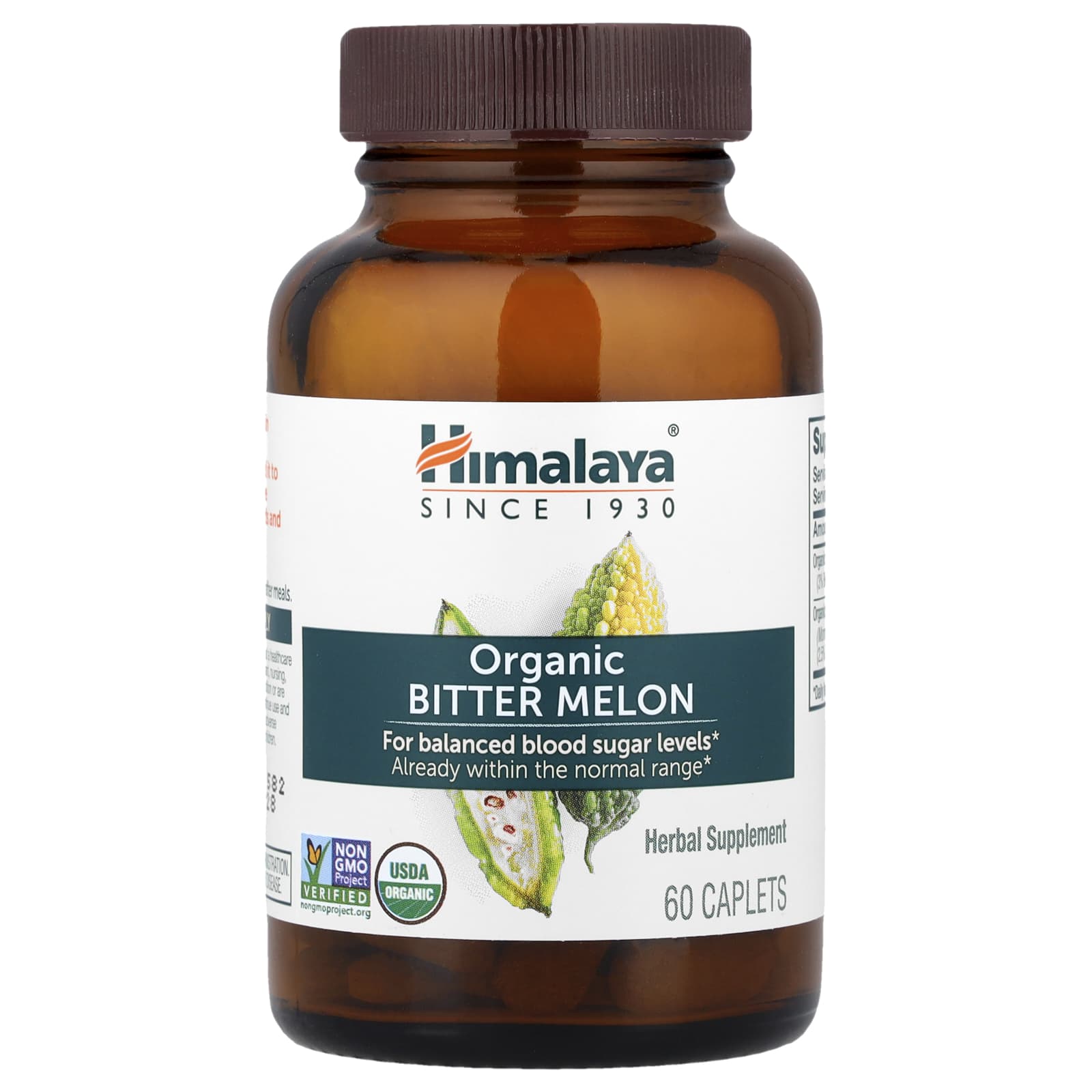 Горькая дыня Himalaya Organic, оттенок 60 Caplets