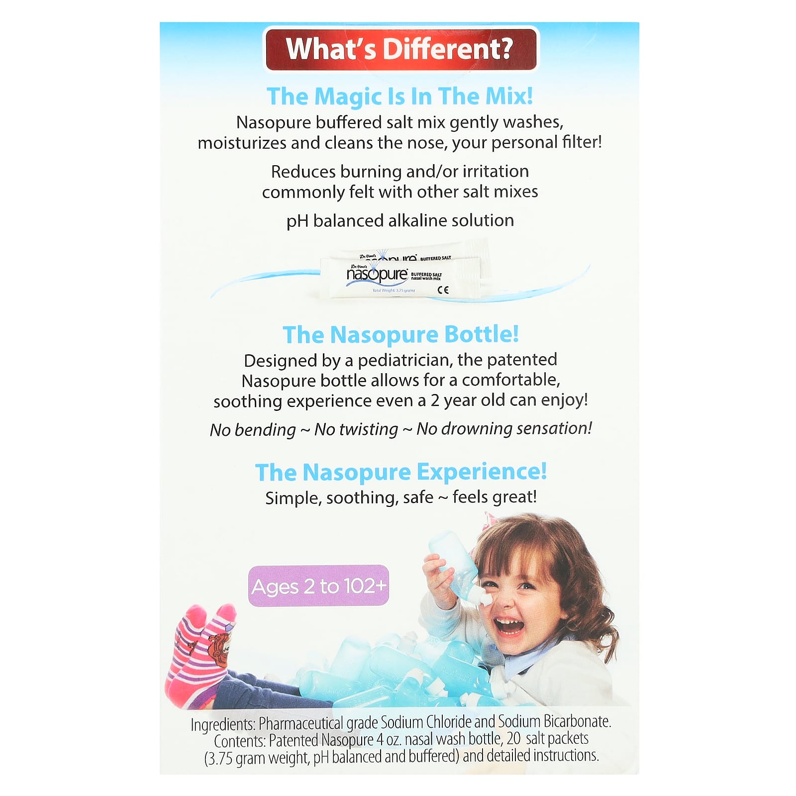 Средство для мытья Nasopure Nasal Little Squirt Kit to 102+ 1 Kit, для детей от 2 лет — фото 2