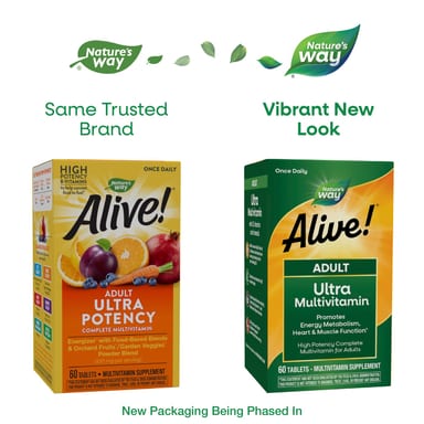 Мультивитамины Nature's Way Alive!® Adult Ultra, 60 таблеток