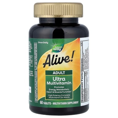 Мультивитамины Nature's Way Alive!® Adult Ultra, 60 таблеток