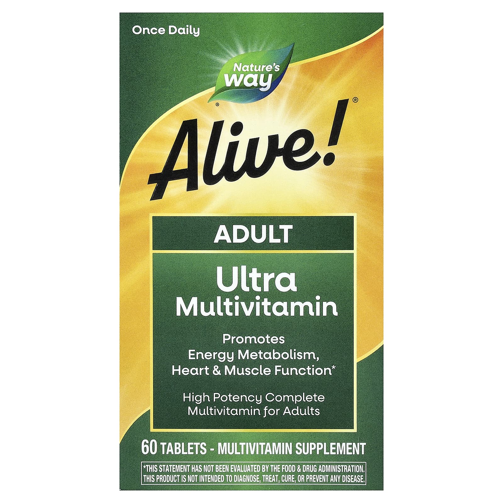 Мультивитамины Nature's Way Alive!® Adult Ultra, 60 таблеток — фото 3