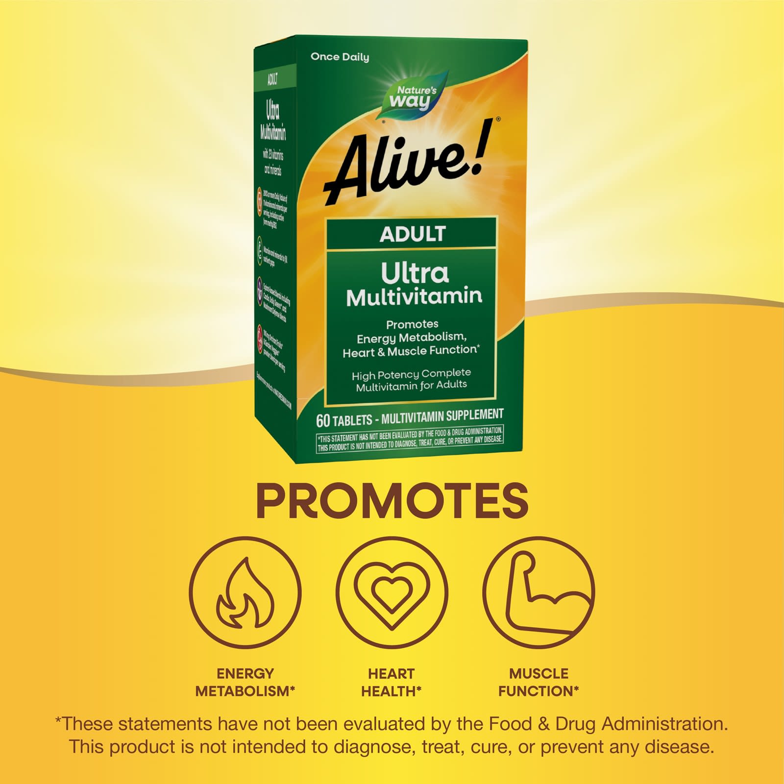 Мультивитамины Nature's Way Alive!® Adult Ultra, 60 таблеток — фото 8
