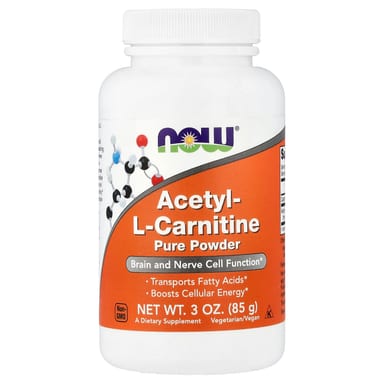 Ацетил-L-карнитин NOW Foods Acetyl-L-Carnitine Pure Powder, 85 г, порошок
