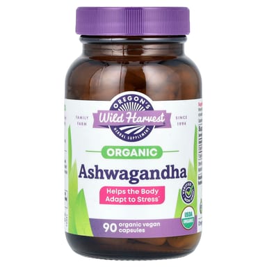 Ашваганда Oregon's Wild Harvest Organic, 400 мг, капсулы