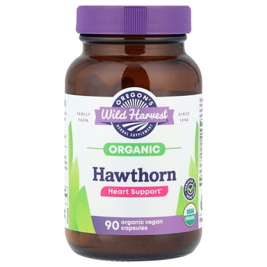 Ягоды боярышника Oregon's Wild Harvest Organic, 200 мг, 90 растительных капсул