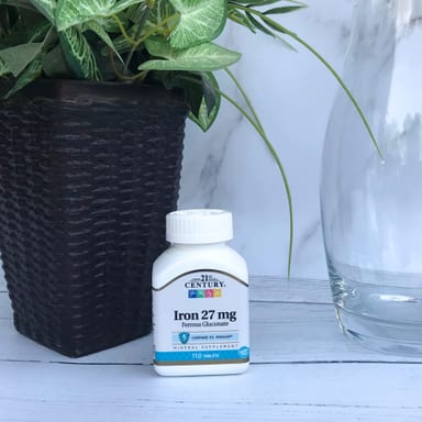 Железо 21st Century High-Potency 110 Easy to Swallow Tablets, 27 мг, таблетки