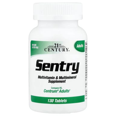 Мультивитамины 21st Century Sentry Adults & Multimineral Supplement, 130 таблеток